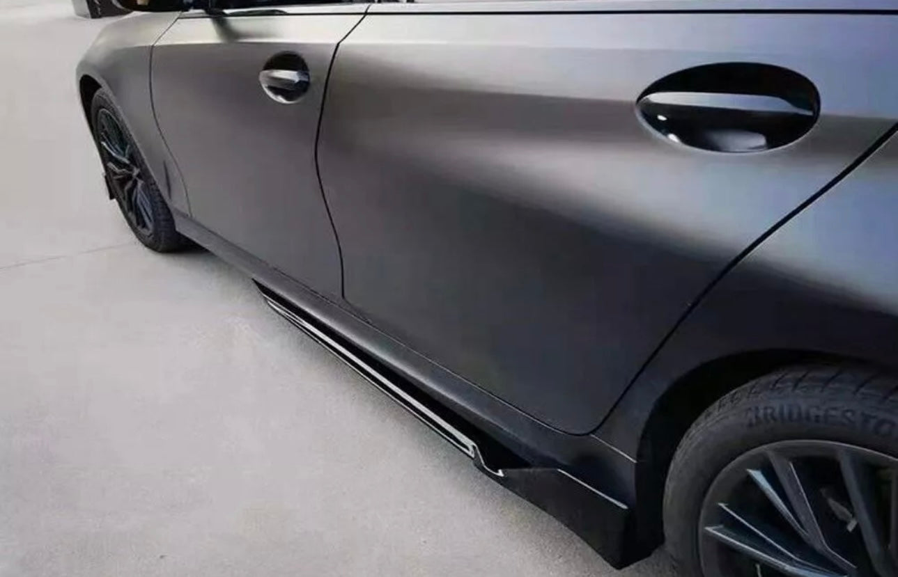 BMW G22 G23 G26 3D Sivuhelmojen Lisäosa Kiiltävän Musta