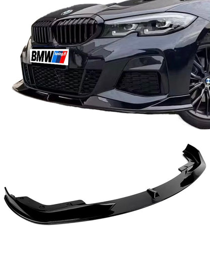 BMW G20 G21, Massiivinen kiiltävän musta etuspoileri