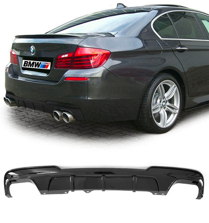 BMW F10 / F11, M-Performance look diffusori kiiltävän musta 550D ulostuloille