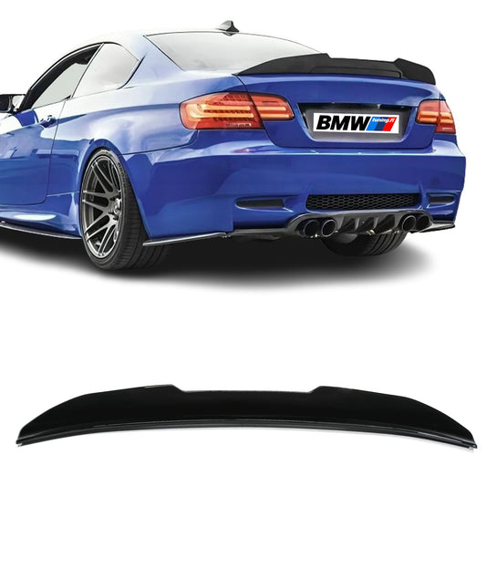 BMW E92 PSM-look High kick kiiltävän musta takaspoileri