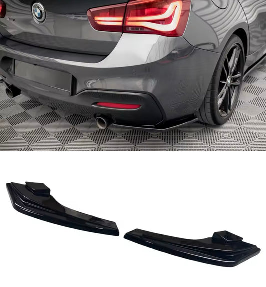 BMW F20 F21 2010-2019 takapuskurin kiiltävän mustat lipat,lisäpalat, kulmasplitterit