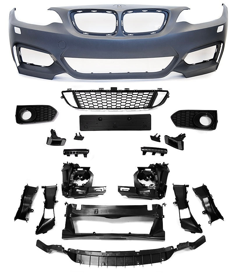 BMW F22 F23, M-sport etupuskuri PDC, SRA