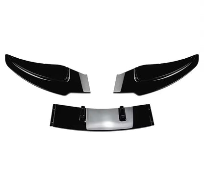 BMW E81 E82 E87 E88, Etupuskurin lippa kiiltävän musta vakio puskuriin