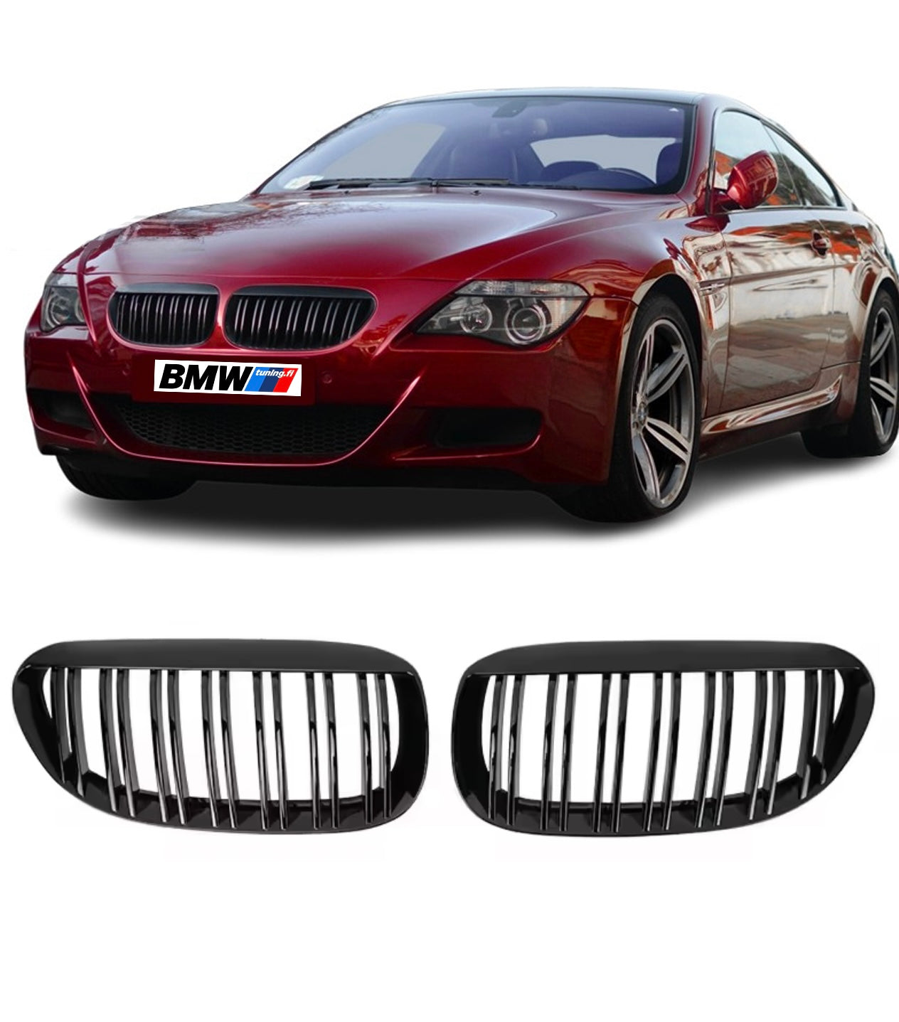 BMW E63 / E64, kiiltävän mustat munuaiset