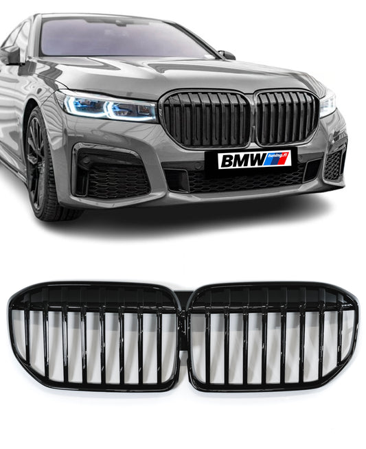 BMW G11 G12 LCI, kiiltävän mustat munuaiset