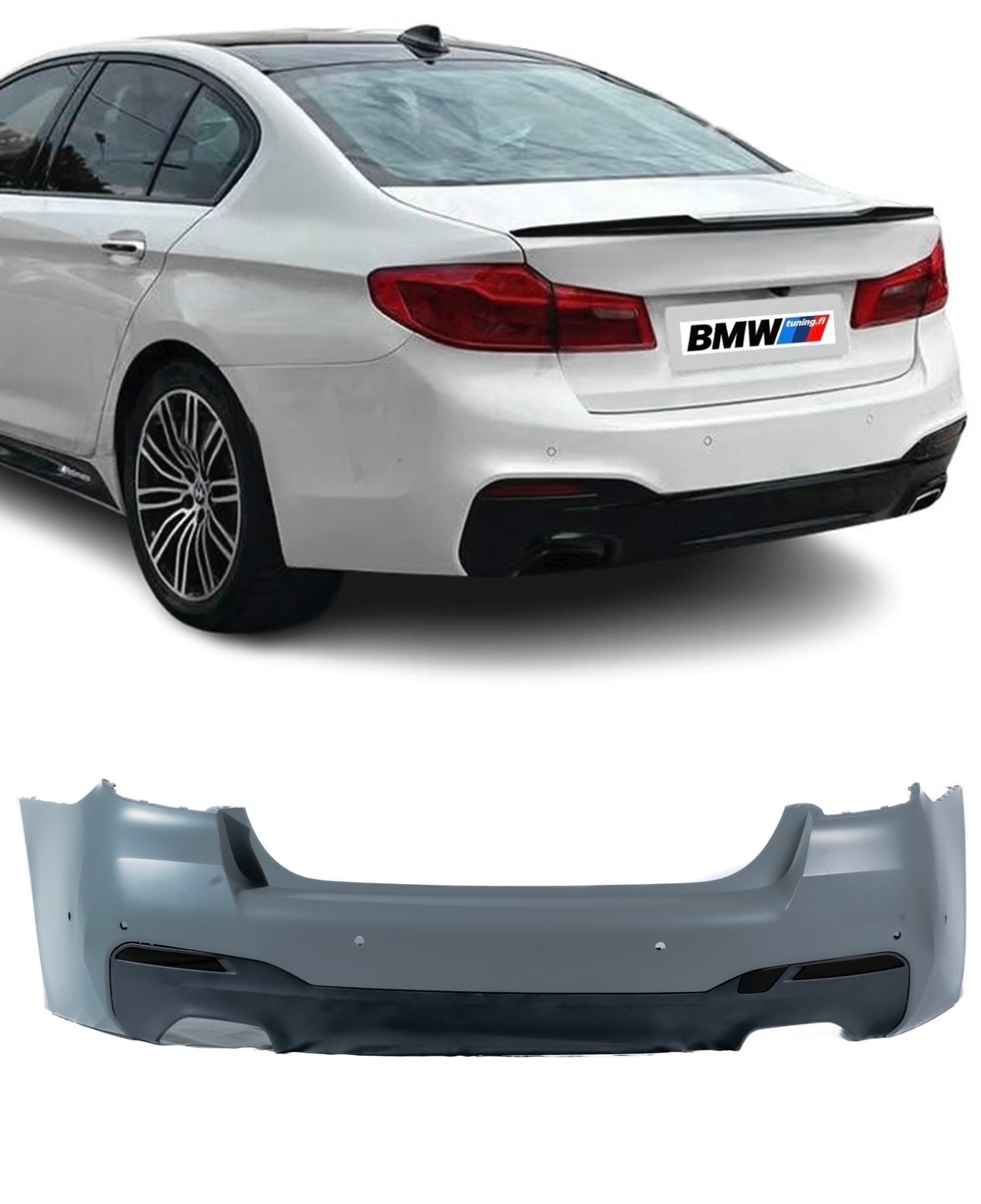 BMW G30, M-sport- look takapuskuri PDC