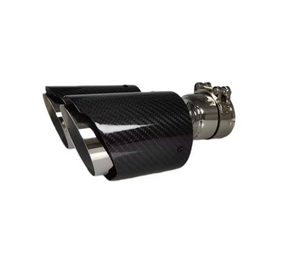 BMW universal carbon fiber pipe ends double