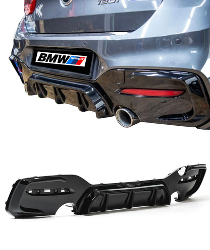 BMW F20 F21 LCI M-performance look takapuskurin diffuusori kiiltävän musta