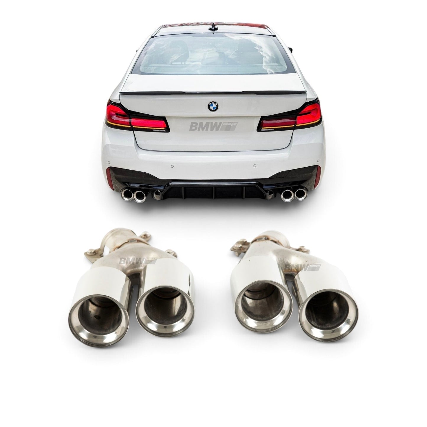 Bmw G30/G31 M5-look Kromiset Putkenpäät