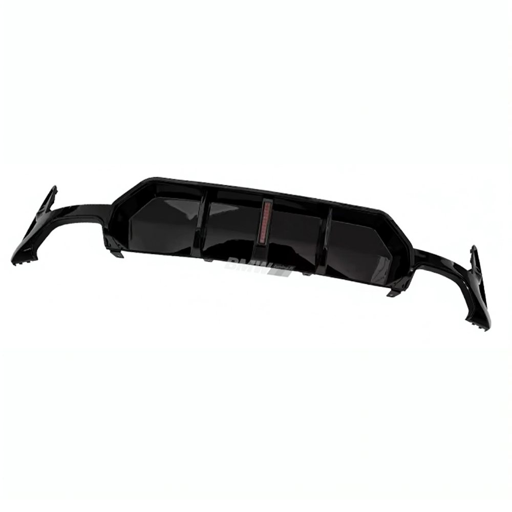 BMW G20 / G21 LCI model year 22-25
 M-look diffuser with brake light, glossy black