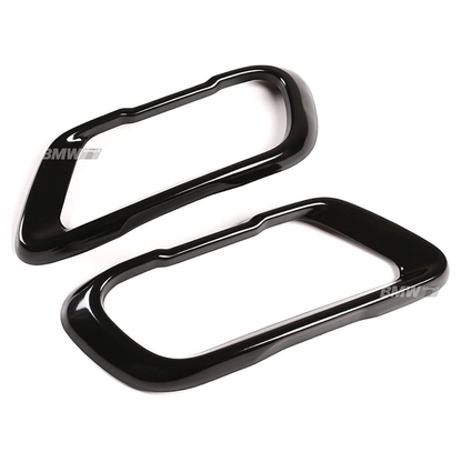 BMW X5 G05 X6 X7 2018 → Glossy black tailpipe covers