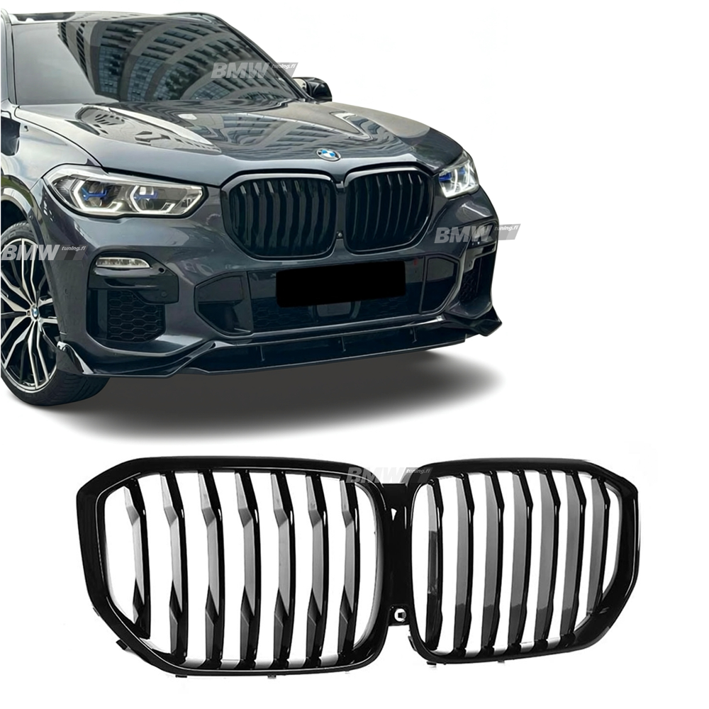 BMW G05 X5 kiiltävän mustat single munuaiset