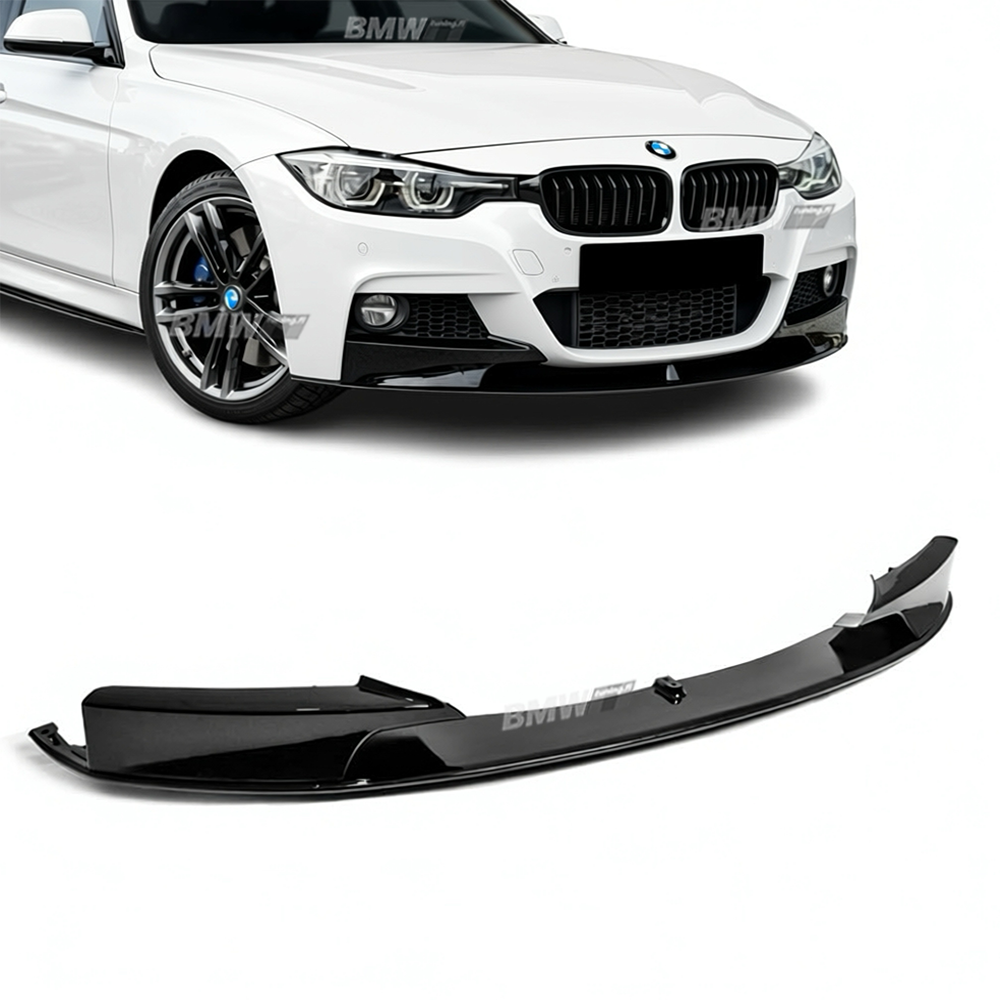 BMW F30 F31 M-performance front bumper lip gloss black