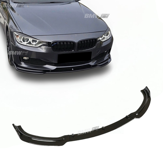 BMW F30 F31, front bumper lip gloss black for standard bumper