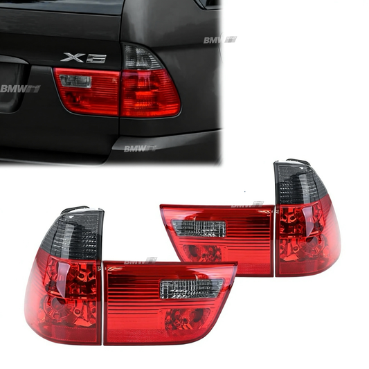 BMW X5 E53, red-gray taillights