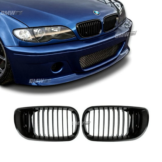 BMW E46, 01-05 Kiiltävän mustat munuaiset