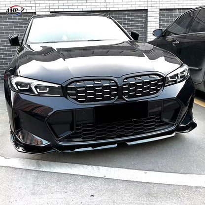 BMW G20/G21 LCI Etupuskurin spoileri kiiltävän musta