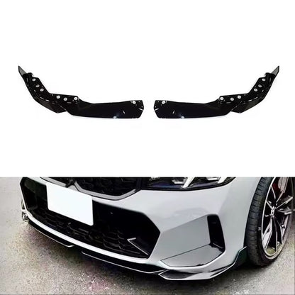 BMW G20/G21 LCI Etupuskurin spoileri kiiltävän musta