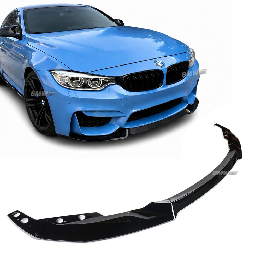 BMW F30/F31 CS-Look, M3-Look etupuskurin etuspoileri kiiltävän musta