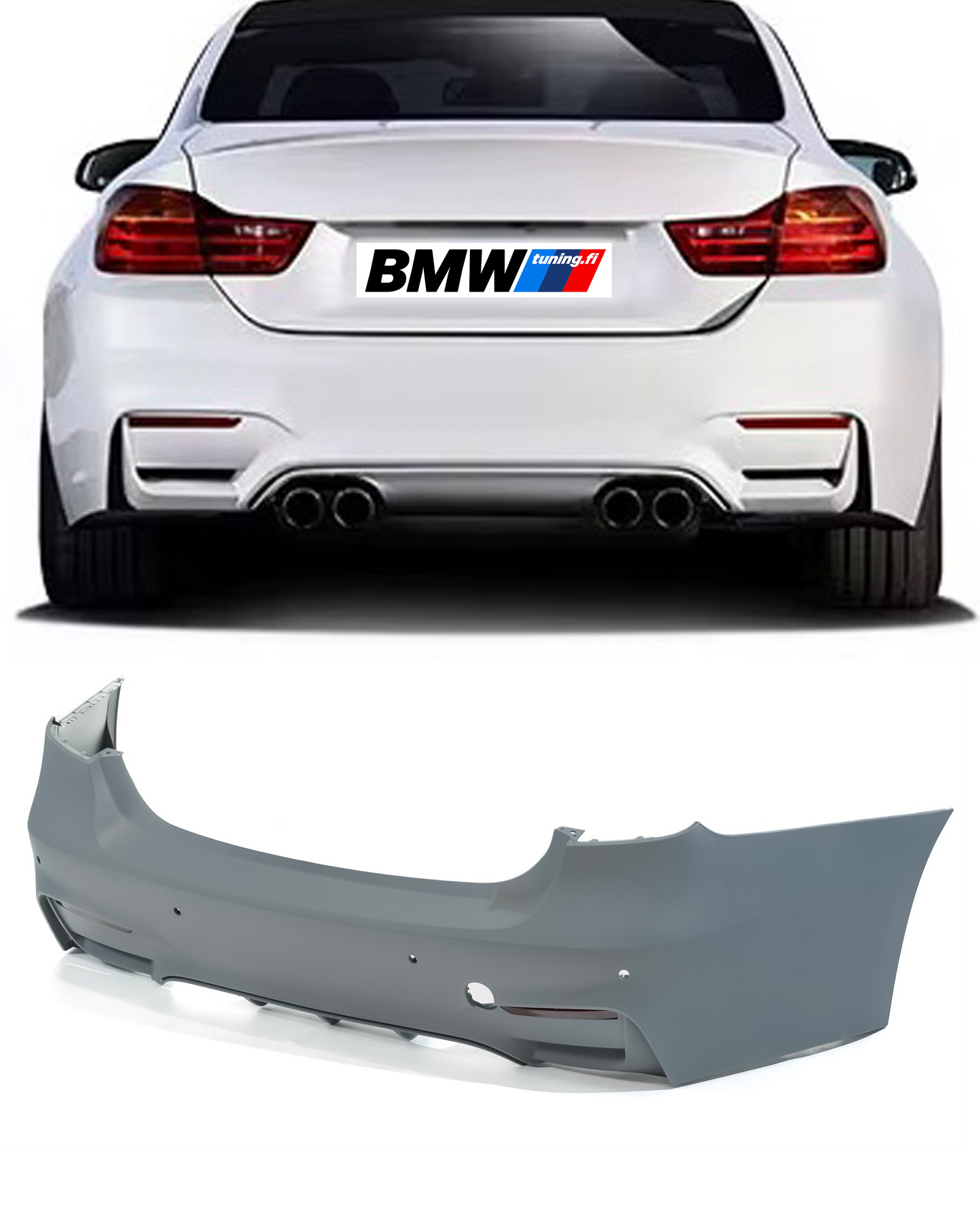 BMW F32, M4 look takapuskuri PDC