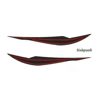 BMW F30 F31 11-19 Kiiltävän mustat valonluomet