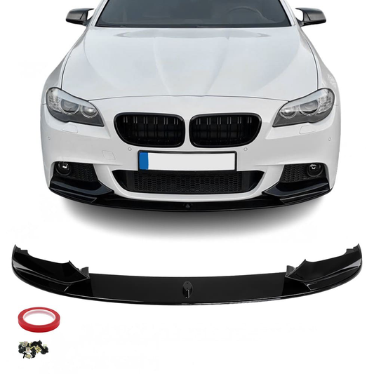 BMW F10 F11 M-Performance etuspoileri kiiltävän musta etuspoileri
