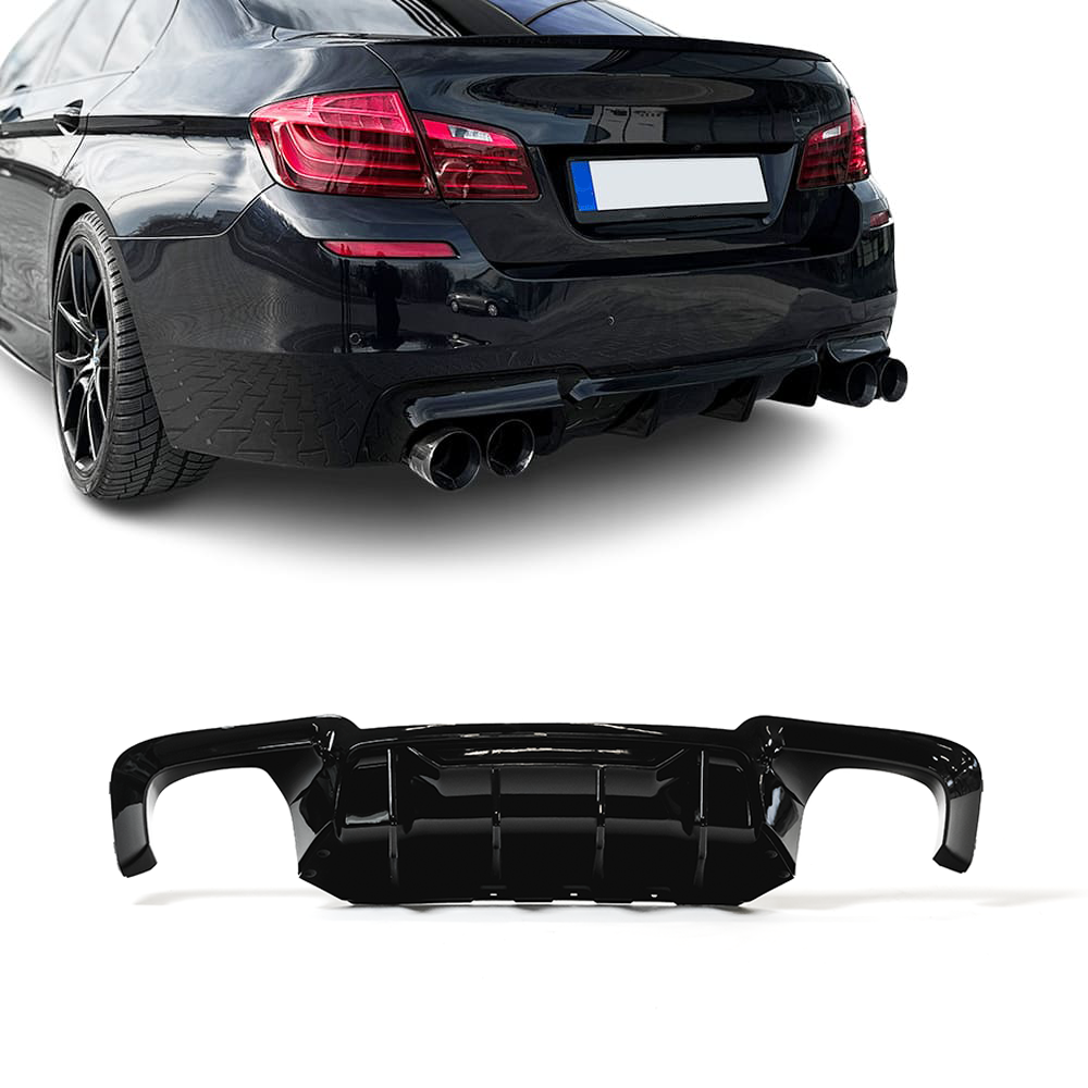 BMW F10 / F11, M-Performance Look diffusori kiiltävä musta