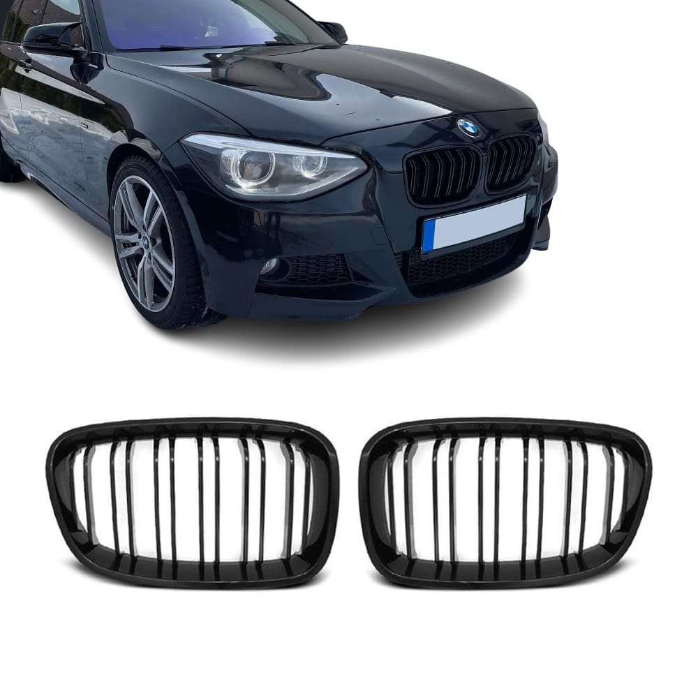 BMW F20 F21, kiiltävän mustat M-Look munuaiset