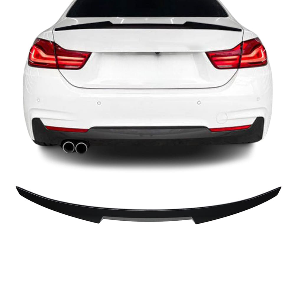 BMW F32, M4 Look takaspoileri kiiltävän mustana