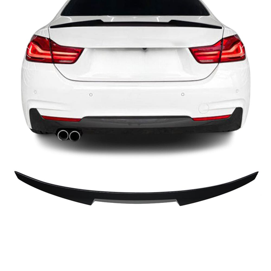 BMW F32, M4 Look takaspoileri kiiltävän mustana