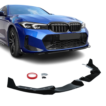 BMW G20/G21 LCI Etupuskurin spoileri kiiltävän musta