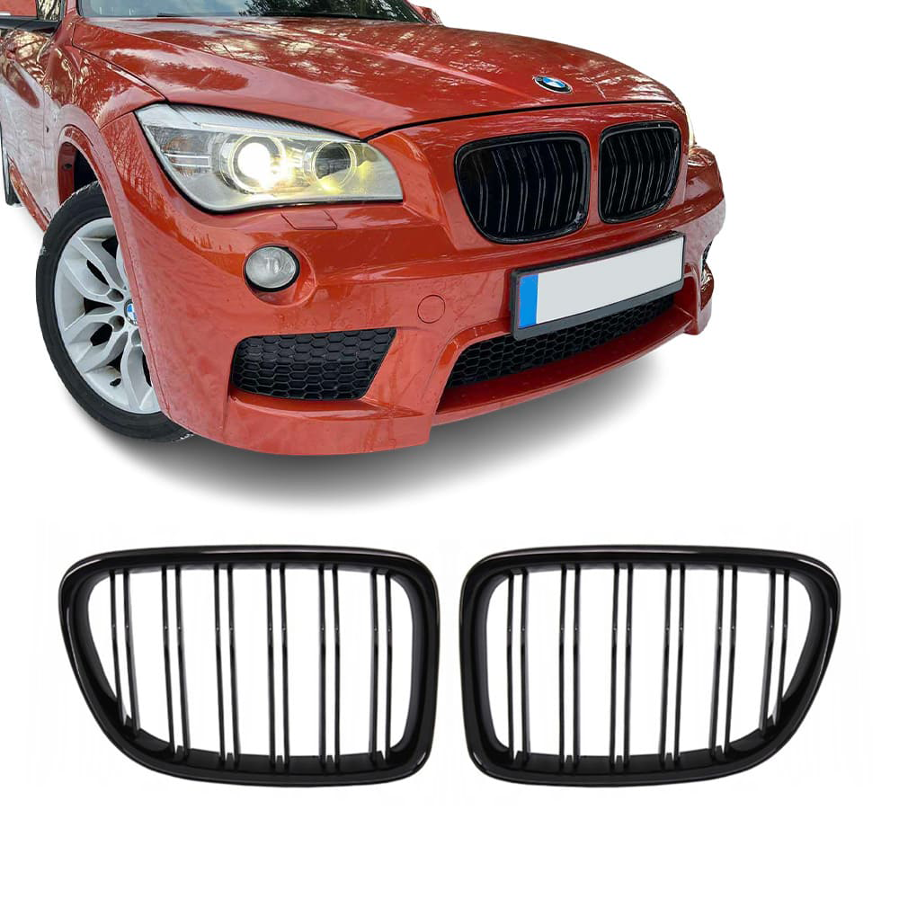 BMW X1 E84, kiiltävän mustat M-Look munuaiset