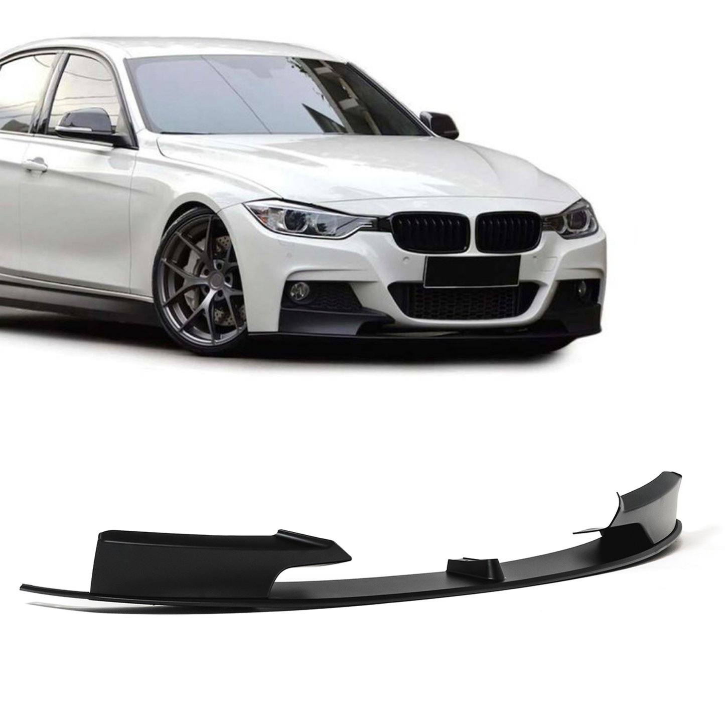BMW F30 F31 M-performance etupuskurin lippa matta musta
