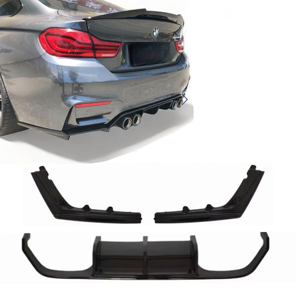 BMW F80 F82 F83 M3 M4, Takapuskurin diffuusori kiiltävän musta