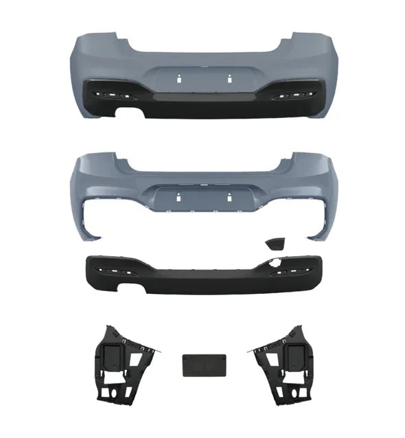 BMW F20 LCI 2015-2019, M-sport look takapuskuri, PDC