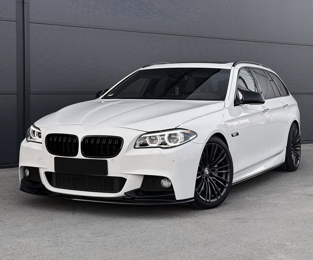 BMW F10 F11 M-Performance etuspoileri kiiltävän musta etuspoileri