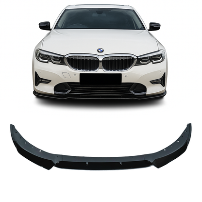 BMW G20 G21, kiiltävän musta etuspoileri vakio etupuskuriin