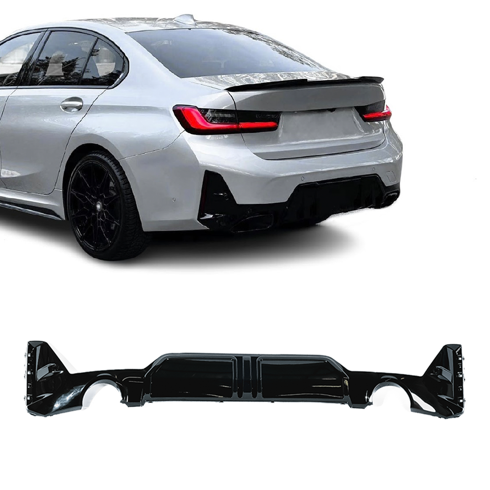 BMW G20 / G21 LCI vm. 22-25 M-performance diffuusori kiiltävän musta