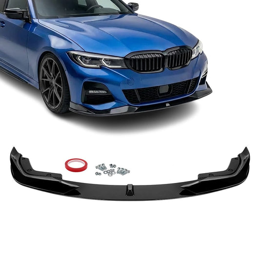 BMW G20 G21, AC style kiiltävän musta etuspoileri