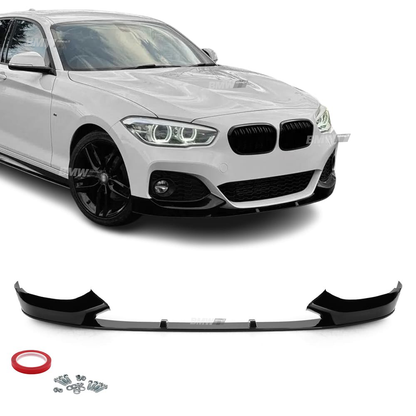 BMW F20 F21 LCI, Gloss black M-performance front bumper lip