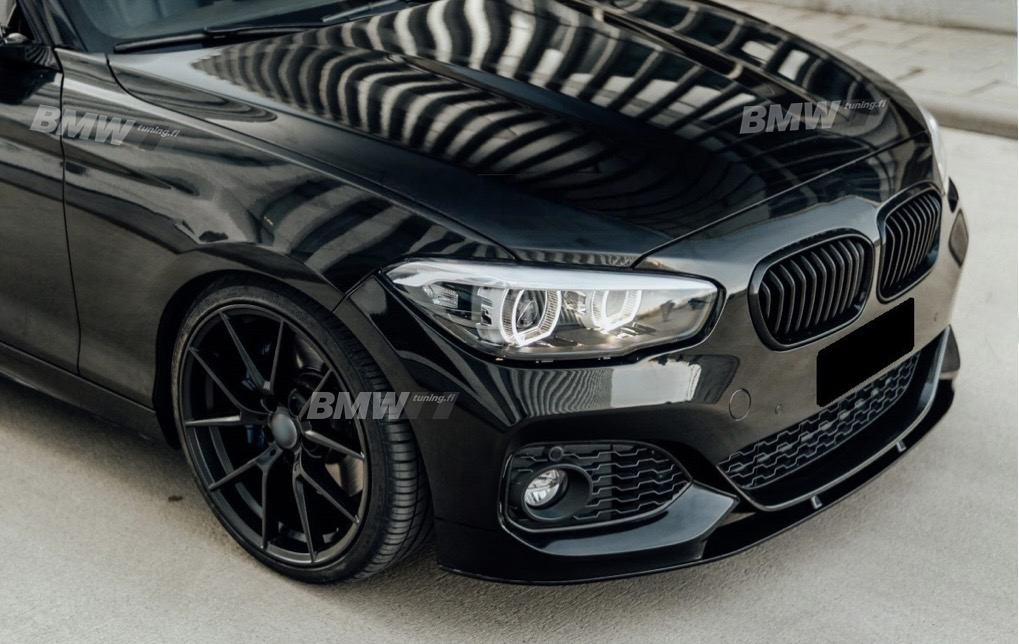 BMW F20 F21 LCI, Gloss black M-performance front bumper lip