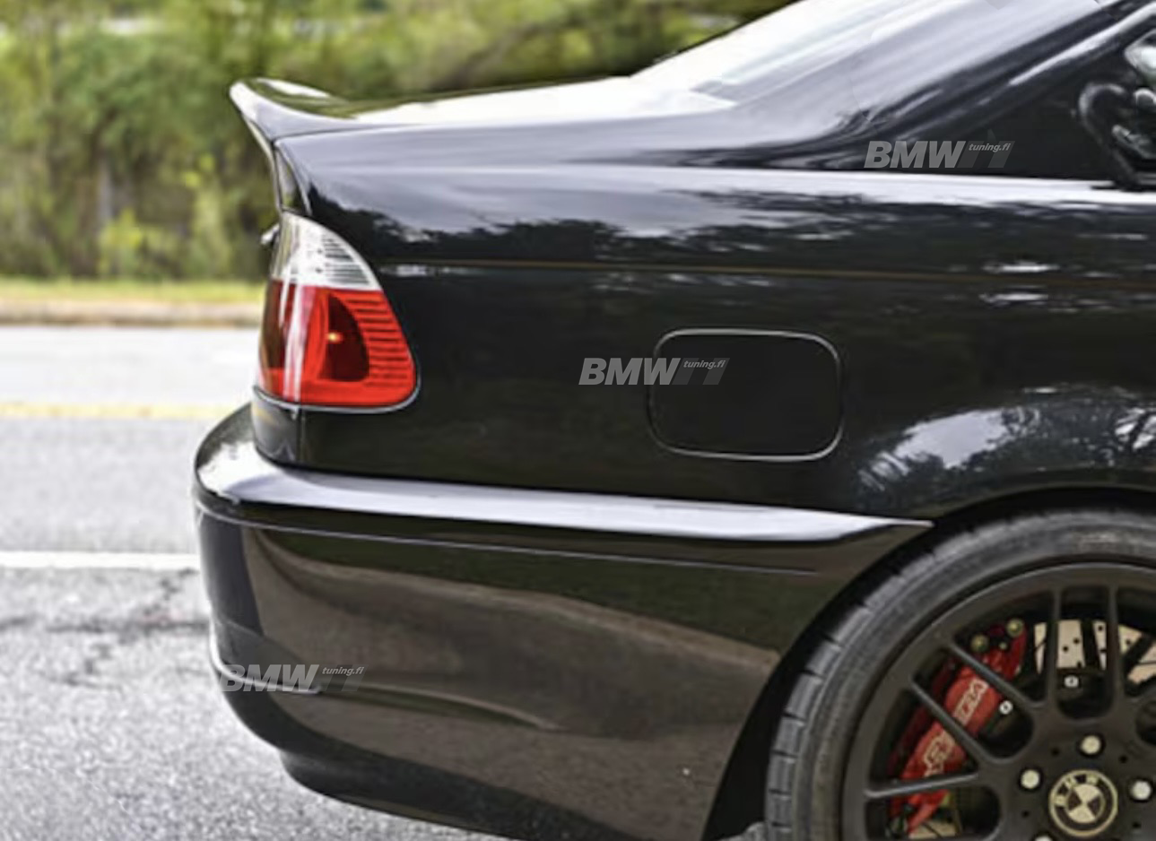 BMW E46 sedan 98-05 CSL look rear spoiler glossy black