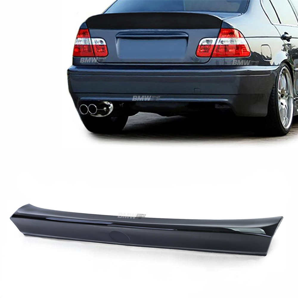 BMW E46 sedan 98-05 CSL look rear spoiler glossy black