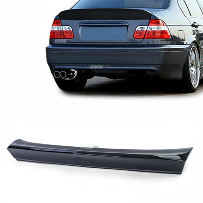 BMW E46 sedan 98-05 CSL look rear spoiler glossy black