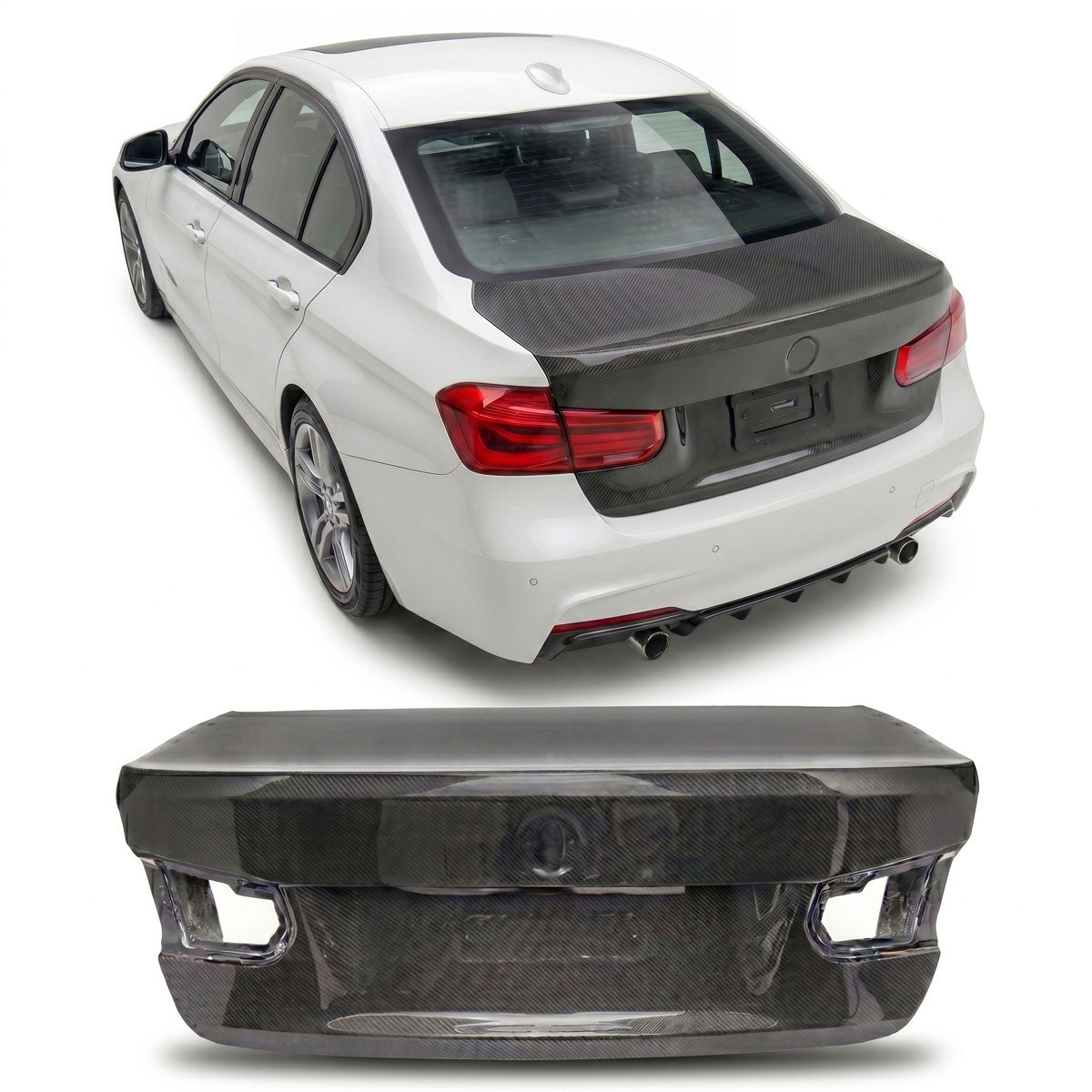 Sport Carbon Fiber Rear Trunk Boot Lid suitable for BMW 3 (F30) Sedan 2011-2018