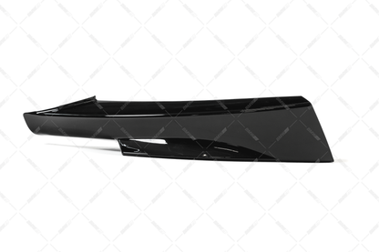 BMW E90 / E91 LCI M-sport glossy black front bumper corner splitters