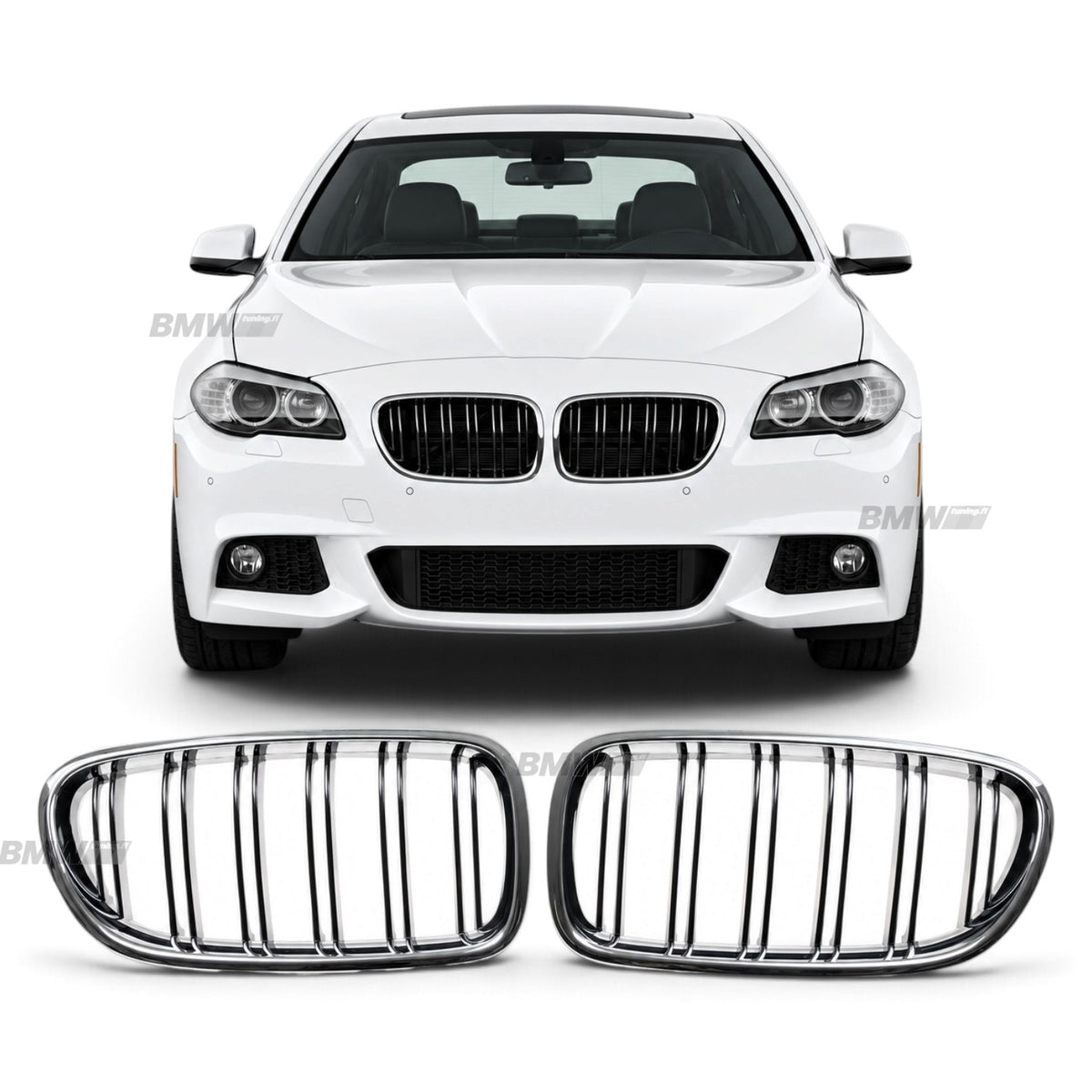 BMW F10 F11 Munuaiset M-look Kromi / Musta
