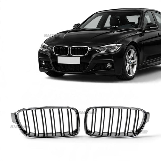 BMW F30 F31 M Look munuaiset, Kromi/Kiiltävän mustat
