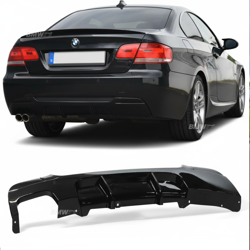 BMW E92 E93 05-13 M-Performance takapuskurin diffuusori kiiltävän musta