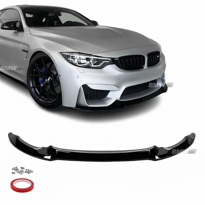 BMW F80 F82 F83 M3 M4, Front bumper lip gloss black